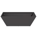 VidaXL Metalowa Donica Czarna Metal 50 x 50 x 15 cm Wstawki dekoracyjne