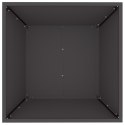 VidaXL Metalowa Donica Czarna Metal 50 x 50 x 15 cm Wstawki dekoracyjne