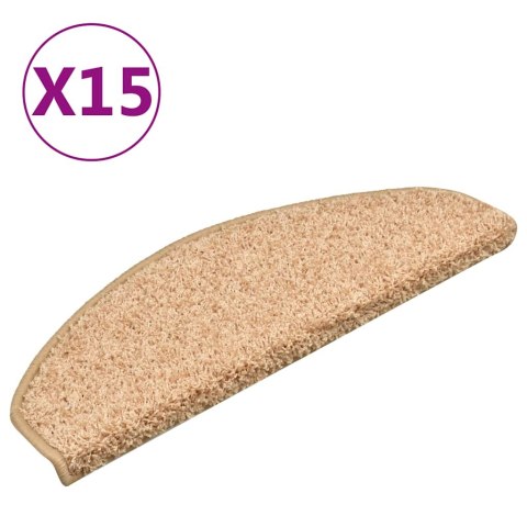 Nakładki na schody, 15 szt., złote, 65x21x4 cm Nakładki na schody, 15 szt., złote, 65x21x4 cm