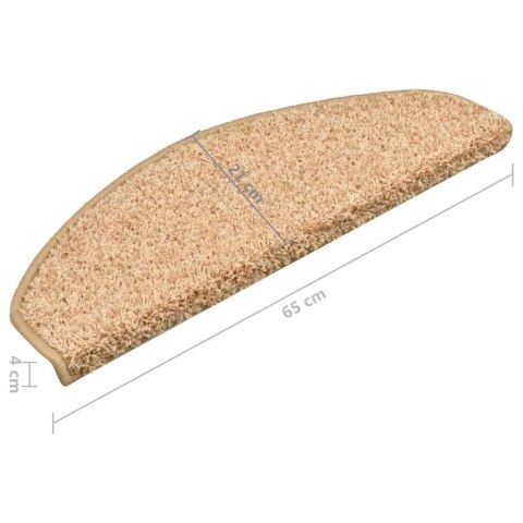 Nakładki na schody, 15 szt., złote, 65x21x4 cm Nakładki na schody, 15 szt., złote, 65x21x4 cm