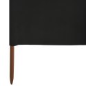 VidaXL Parawan 6-skrzydłowy z tkaniny, 800x120 cm, czarny