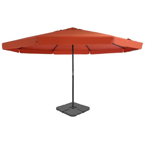 VidaXL Parasol ogrodowy z przenośną podstawą, terakota