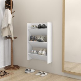 VidaXL Półka ścienna na buty, biała, 60x18x90 cm