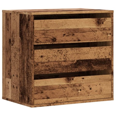 VidaXL Komoda, stare drewno, 60x41x58 cm, materiał drewnopochodny VidaXL Komoda, stare drewno, 60x41x58 cm, materiał drewnopochodny