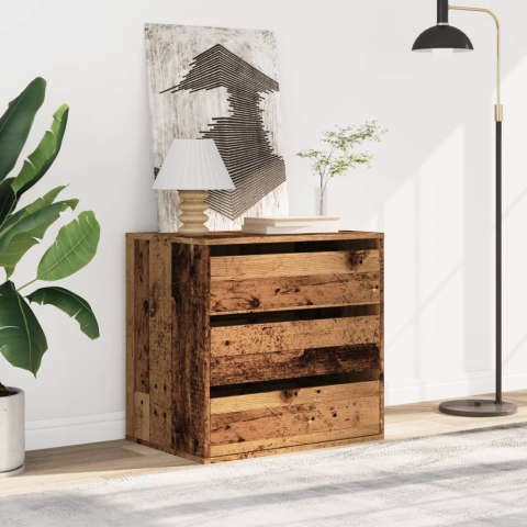 VidaXL Komoda, stare drewno, 60x41x58 cm, materiał drewnopochodny VidaXL Komoda, stare drewno, 60x41x58 cm, materiał drewnopochodny