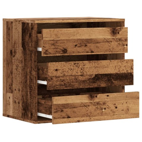 VidaXL Komoda, stare drewno, 60x41x58 cm, materiał drewnopochodny VidaXL Komoda, stare drewno, 60x41x58 cm, materiał drewnopochodny