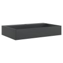 VidaXL Umywalka, 60x38x11 cm, kompozyt mineralny/marmurowy, czarny mat