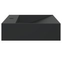 VidaXL Umywalka, 60x38x11 cm, kompozyt mineralny/marmurowy, czarny mat