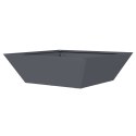 VidaXL Zestaw donic plastikowych Antracytowe Plastik 50 x 50 x 15 cm