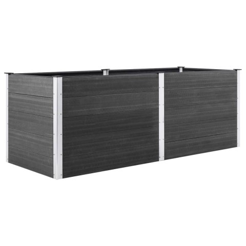 VidaXL Podwyższona donica ogrodowa, 250 x 50 x 91 cm, WPC, szara VidaXL Podwyższona donica ogrodowa, 250 x 50 x 91 cm, WPC, szara