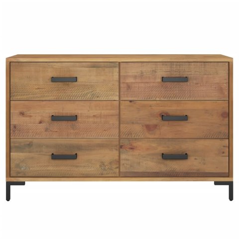 VidaXL Szafka, brązowa, 110x35x70 cm, lite drewno sosnowe VidaXL Szafka, brązowa, 110x35x70 cm, lite drewno sosnowe