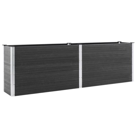 VidaXL Podwyższona donica ogrodowa, 200x100x91 cm, WPC, szara VidaXL Podwyższona donica ogrodowa, 200x100x91 cm, WPC, szara