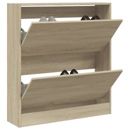 VidaXL Szafka na buty, dąb sonoma, 80x21x87,5 cm