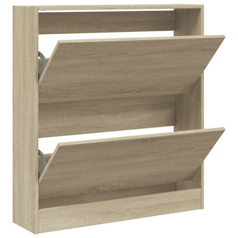 VidaXL Szafka na buty, dąb sonoma, 80x21x87,5 cm VidaXL Szafka na buty, dąb sonoma, 80x21x87,5 cm