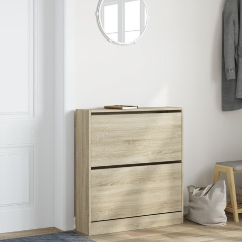 VidaXL Szafka na buty, dąb sonoma, 80x21x87,5 cm VidaXL Szafka na buty, dąb sonoma, 80x21x87,5 cm