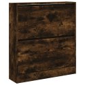 VidaXL Szafka na buty, przydymiony dąb, 80x21x87,5 cm