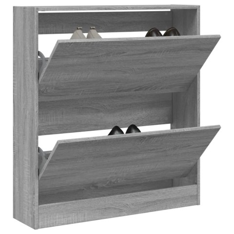 VidaXL Szafka na buty, szary dąb sonoma, 80x21x87,5 cm VidaXL Szafka na buty, szary dąb sonoma, 80x21x87,5 cm