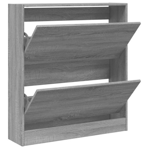 VidaXL Szafka na buty, szary dąb sonoma, 80x21x87,5 cm VidaXL Szafka na buty, szary dąb sonoma, 80x21x87,5 cm