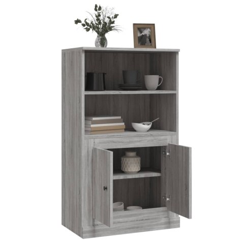 VidaXL Kredens, szary dąb sonoma, 60x35,5x103,5 cm VidaXL Kredens, szary dąb sonoma, 60x35,5x103,5 cm