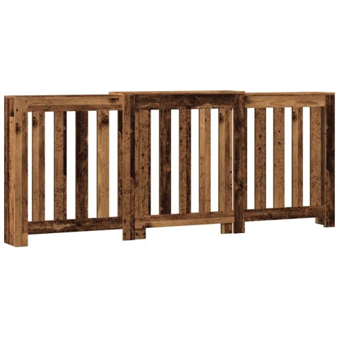 VidaXL Osłona na grzejnik, stare drewno, 205x21,5x83,5 cm VidaXL Osłona na grzejnik, stare drewno, 205x21,5x83,5 cm