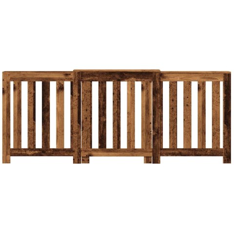 VidaXL Osłona na grzejnik, stare drewno, 205x21,5x83,5 cm VidaXL Osłona na grzejnik, stare drewno, 205x21,5x83,5 cm