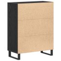 VidaXL Sekretarzyk Czarny Dąb 69,5x34x90 cm Drewno inżynieryjne