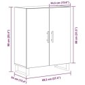 VidaXL Sekretarzyk Czarny Dąb 69,5x34x90 cm Drewno inżynieryjne