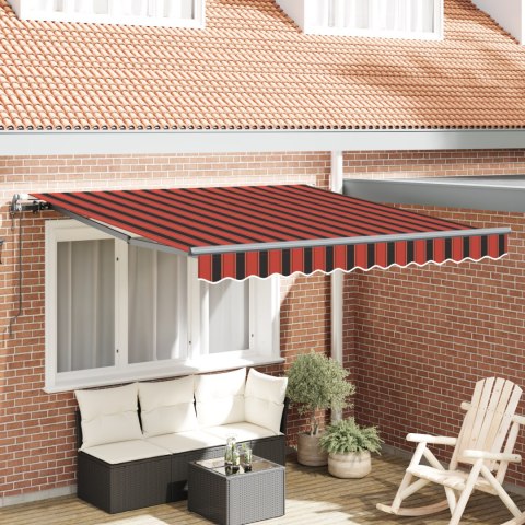 VidaXL Automatyczna markiza chowana pomarańczowo-brązowa, 300x250 cm