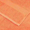 VidaXL Ręczniki premium SOLUND 10 szt. pomarańczowe 100x200 cm