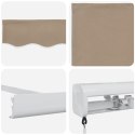 Beżowa markiza ręczna chowana 300x250 cm vidaXL, Materiał do markizy vidaXL dla ramy 3x2.5 m Beżowy