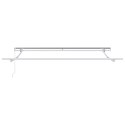 Markiza manualna vidaXL chowana czarna 300x250 cm, Materiał do wymiany w markizie vidaXL na ramę 3x2.5 m czarny
