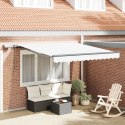 Markiza manualna vidaXL z LED Biała 300x250 cm, Materiał wymienny do markizy vidaXL na ramę 3x2,5 m Biała