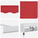Markiza ręczna vidaXL Czerwona 300x250 cm, Materiał wymienny do markizy vidaXL dla ramy 3x2.5 m Czerwony