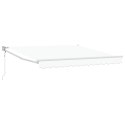 VidaXL Automatyczna Markiza Chowana Biała 300x250 cm, vidaXL Materiał wymienny do markizy o ramie 3x2,5 m Biała