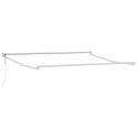 VidaXL Automatyczna Markiza Chowana Biała 300x250 cm, vidaXL Materiał wymienny do markizy o ramie 3x2,5 m Biała