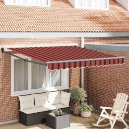 VidaXL Automatyczna chowana markiza Pomarańczowa i brązowa 300x250 cm