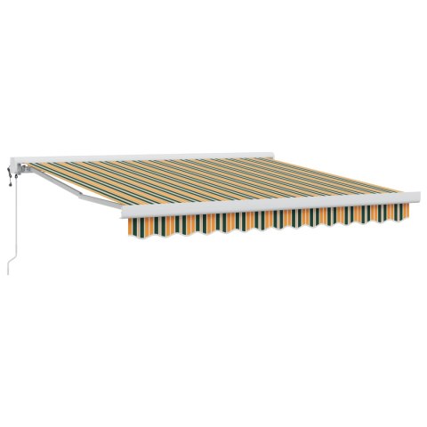 VidaXL Automatyczna markiza chowana zielona i żółta 300x250 cm, Markiza do ramy 3x2,5 m zielona i żółta VidaXL Automatyczna markiza chowana zielona i żółta 300x250 cm, Markiza do ramy 3x2,5 m zielona i żółta