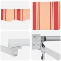 VidaXL Chowana automatyczna markiza Żółta i Pomarańczowa 300x250 cm