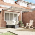 VidaXL Ręczna Markiza Chowana Beżowa 300x250 cm, vidaXL Materiał Zastępczy Do Markizy 3x2,5 m Beżowy