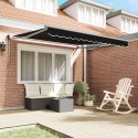 Automatyczna chowana markiza vidaXL Czarna 350x250 cm, Materiał do markizy vidaXL na ramę 3.5x2.5 m Czarna