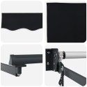 Automatyczna chowana markiza vidaXL Czarna 350x250 cm, Materiał do markizy vidaXL na ramę 3.5x2.5 m Czarna
