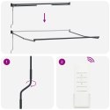 Automatyczna chowana markiza vidaXL Czarna 350x250 cm, Materiał do markizy vidaXL na ramę 3.5x2.5 m Czarna