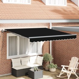 Automatyczna chowana markiza vidaXL Czarna 350x250 cm, Materiał wymienny do markizy vidaXL dla ramy 3.5x2.5 m Czarny