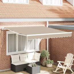 Automatyczna markiza chowana vidaXL Beżowa 350x250 cm, Materiał na markizę vidaXL do ramy 3.5x2.5 m Beżowy