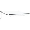 Automatyczna markiza chowana vidaXL Biała 350x250 cm, Materiał wymienny do markizy vidaXL dla ramy 3,5x2,5 m Biała