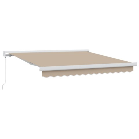 Beżowa Ręczna Markiza Chowana 350x250 cm, Wymienna tkanina do markizy vidaXL dla ramy 3.5x2.5 m Beżowa Beżowa Ręczna Markiza Chowana 350x250 cm, Wymienna tkanina do markizy vidaXL dla ramy 3.5x2.5 m Beżowa