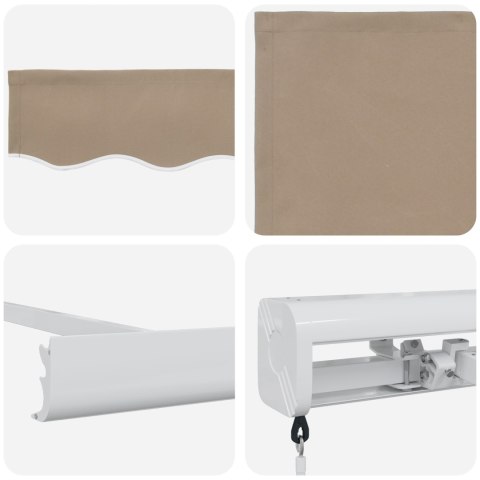 Beżowa Ręczna Markiza Chowana 350x250 cm, Wymienna tkanina do markizy vidaXL dla ramy 3.5x2.5 m Beżowa Beżowa Ręczna Markiza Chowana 350x250 cm, Wymienna tkanina do markizy vidaXL dla ramy 3.5x2.5 m Beżowa