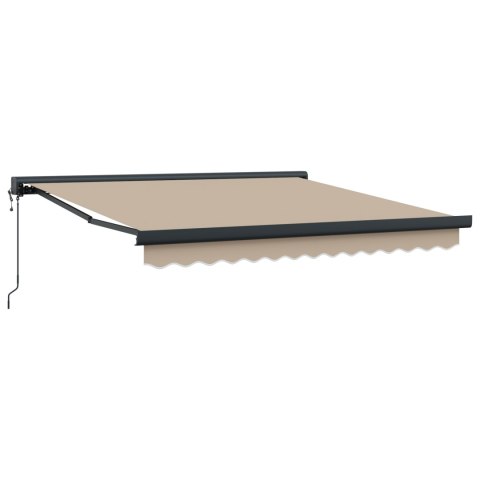 Beżowa automatyczna markiza chowana vidaXL 350x250 cm, Tkanina do wymiany markizy vidaXL dla ramy 3.5x2.5 m beżowa Beżowa automatyczna markiza chowana vidaXL 350x250 cm, Tkanina do wymiany markizy vidaXL dla ramy 3.5x2.5 m beżowa