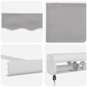 Jasnoszara ręczna markiza zwijana vidaXL 350x250 cm, Materiał zastępczy vidaXL dla ramy 3.5x2.5 m jasnoszary