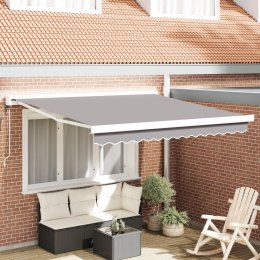 Markiza automatyczna chowana vidaXL Jasnoszara 350x250 cm, Materiał do wymiany markizy vidaXL dla ramy 3.5x2.5 m Jasnoszary